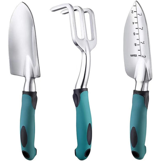 Garden Tool set,Handles, Durable, Non-Slip, Ideal for Planting, Weeding, Loosening Soil, Trimming, Digging