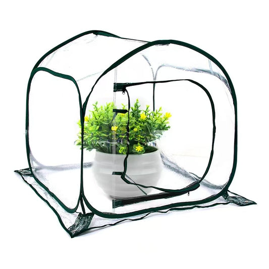 Greenhouses,Indoor Outside,  Portable Greenhouse Kit with Side Windows, PE Cover, Backyard Garden, Foldable, No Assembly Required, 31.5 * 31.5 * 31.5inches