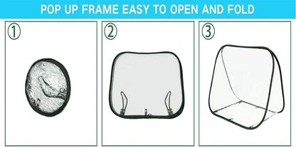 Transparente faltbare Hausgarten-Gewächshaus-Heizung Mini-Wintergarten-Balkon-Gartenabdeckung Sämling-Pflanzenschutzabdeckung