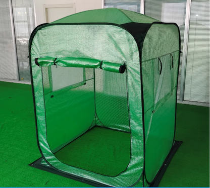 Greenhouses,Indoor Outside,walk-in,Portable Greenhouse Kit with Side Windows, PE Cover, Backyard Garden, Foldable, No Assembly Required