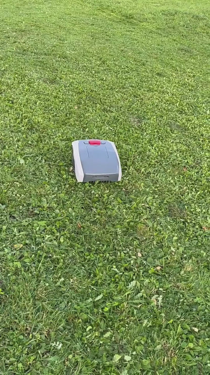 Automatic Robotic Lawn Mower, with Bluetooth app and Boundary Wire, The quietest in its Class(Gray)